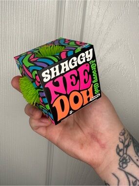 NeeDoh The Groovy Glob Squish Stress Ball Toy Nee Doh - Lime Green